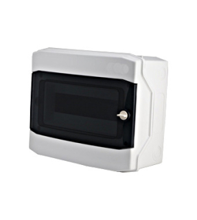 Nástenná rozvodnica IP65 1 - radová, 1x12 modulov, dym.dvere