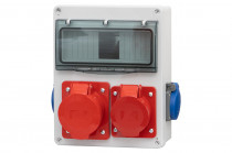 Rozvodnica R-240 16A 5p, 32A 5p, 2x230V, 8 modulov