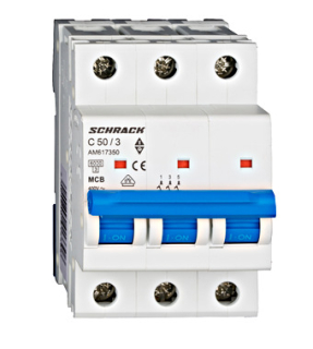 Istič C 50A 3P 6kA SCHRACK